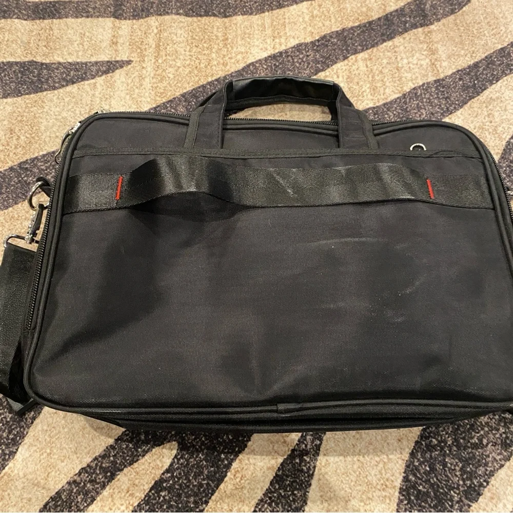 Bag, Laptop Black with Red Accent